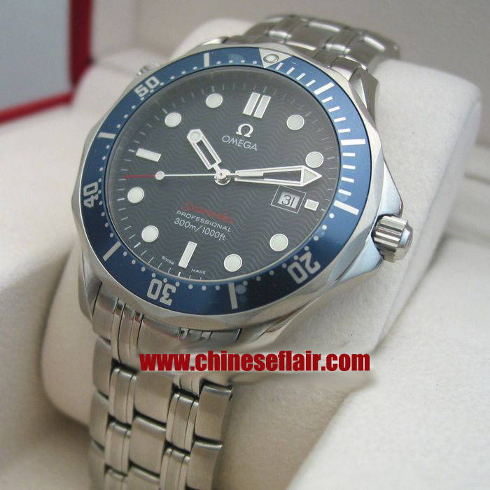 Omega Seamaster Professional Blue Bezel Watch Buy Replica